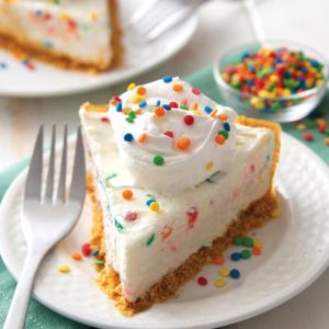 Celebrations Birthday Cake No-Bake Cheesecake